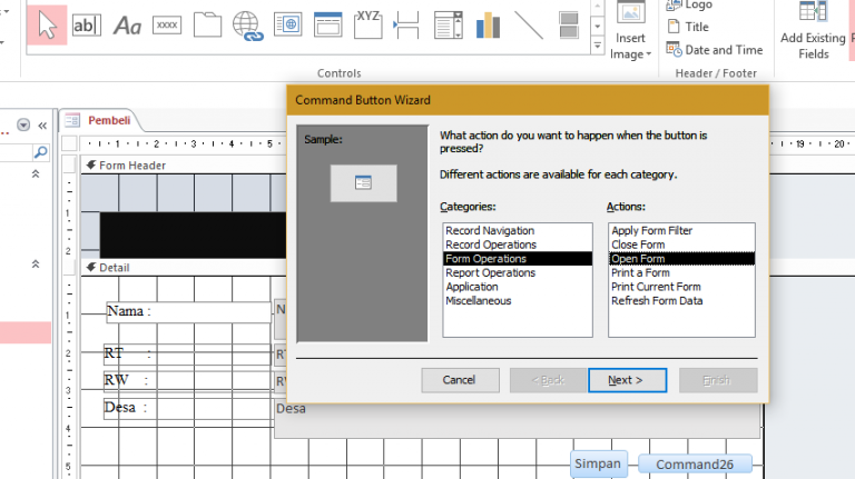 Membuat Database Sederhana Dengan Microsoft Access Dan Template Gantt ...